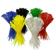 600 Pieces Zip Ties for 6 Inch, Multi-Purpose Assorted Colored Self-Locking N...