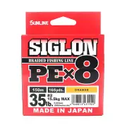 Sunline P.E Line X8 Siglon 150M P.E 2 35LB Orange (1922)
