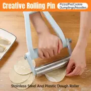 Stainless Steel Non Stick Rolling Pin Pastry Dough Roller Baking Making Tool AU