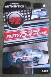 2024 NASCAR AUTHENTICS = PETTY 75 YEARS RACING #42 = WAVE 05 = 1:64 SCALE = NEW
