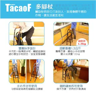 TacaoF 起身站立輔助拐杖 R306 拐杖 步行器 助行器 助步器 助行拐杖