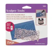 SCULPEY - SILICONE BAKEABLE MOULD Liquid Clay For Earrings Texture - Lace