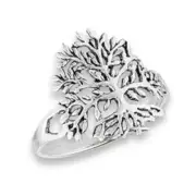 STERLING SILVER .925Solid TREE OF LIFE RING, 8