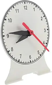 SOPOTUTU Early Learning Clock Tool for Analog Clock for Classroom Playroom Promotes Learning Stable Design for Intuitive Teaching