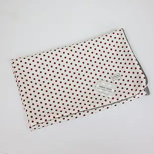 西班牙 Minicoton 純棉嬰兒專用薄毯 _白底紅點 (MCMJ003)