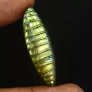 Carving Natural Labradorite Handcrafted Designer Gemstone 25.00Ct