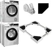 29 inch Stacking Kit for Washer and Dryer, Universal Stacking Kit for Washing Machine and Dryer, Adjustable 29''/28''/27''/26''/25''/24'' Stacking Kit with Ratchet Strap (SL-LJJ)