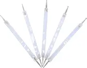 Beaupretty 5pcs Nail Set Nail Dotting Pen Manicure Art Pens Tools Manicure Art Tools Pens Nail Pen Tool Dotting Tool Nail Art Design Tool Double Ended Nail Art Pens Nail Art Kits Plastic Blue