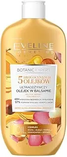 Eveline Cosmetics Botanic Expert Ultra Nourishing Body Balm Oil with Argan, Macadamia, Marula Oils - Deep Hydration & Radiance - 350 ml