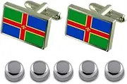 [Select Gifts] Shirt Dress Studs Lincolnshire County England Flag Cufflinks
