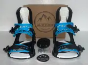 WOMEN'S ALTITUDE RIDER SNOWBOARD BINDINGS 4X4 BURTON 3D & EST BLACK/BLUE L/XL