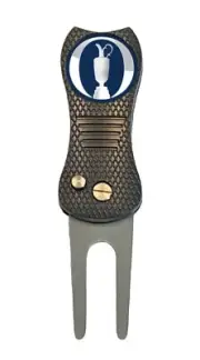 The Open Claret Jug British Golf Ball Marker + Switchblade Divot Tool