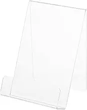 Zerodeko 1Pc Acrylic Book Rack Transparent Magazine Display Stand Simple Desktop Bookshelf for Home Office Library Decoration with Delicate Touch