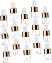 Vaguelly 25pcs Essential Oil Dropper Bottles Leak-proof Glass Bottles Dropper for Use