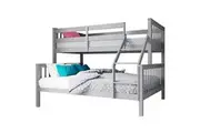 Nero Natural Pine Triple Bunk Bed - Grey