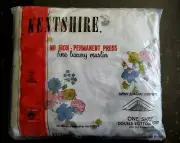 VINTAGE KENTSHIRE One Sheet DOUBLE Bottom Fitted With Elastic Corners 54 x 75