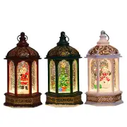 Snow Globe Lantern Snow Globe Lanterns That Light Up Glitter Hexagonal Wind Lamp