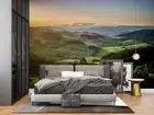 3D Mountain Forest Grassland Self-adhesive Removeable Wallpaper Wall Mural