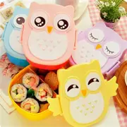 Cartoon Owl Food Container Storage Bento Box
