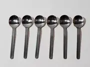 Lot Of (6) WMF Flatware Cromargan Stainless Steel Germany 4.75" Demitasse Spoons