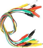 10Pcs Premium Alligators Electrical Clips Lead for Test Probes & Leads with 5...
