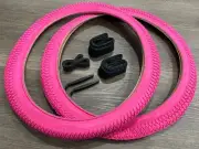 20X1.95 PINK GIRL BMX BICYCLE TIRES & TUBES BMX BICYCLE 20" 1PAIR NEW