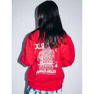 X-girl x JUNGLES WAREHOUSE RAVE CREW SWEAT TOP 長袖T 05183217