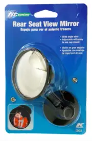 2-PACK K-Source 3" Rear View Convex Mirror with Suction Cup Mount