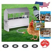 Heavy-Duty Stainless Large Chicken Water Feeder with Automatic Refill System