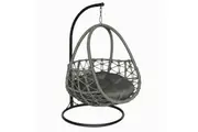 Esmee II Wicker Rope Hanging Pet Bed, Grey