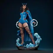 Raven Bombshell Statue 3D Print Unpainted/Unassembled