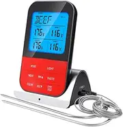 Digital Thermometer for Kitchen Wireless Cooking Thermometer Meat Probe Dual Probe for Oven/Grill/Smoker 20m Range