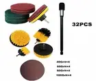 32XElectric Grout Power Scrubber Cleaning Drill Brush Cleaner Combo Tool Kit