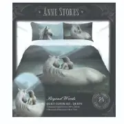 ANNE STOKES BEYOND WORDS UNICORN QUEEN BED QUILT COVER/PILLOWCASE SET BNWT