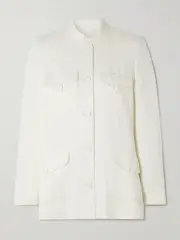 [LIBEROWE] LIBEROWE - + Net Sustain Raja Linen Blazer - White - large large White