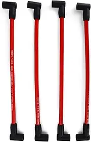 4pcs Marine Spark Plug Wires Compatible with Johnson Evinrude 90 115 HP, Outboard Engines, OE Replacement 18-8839 9-28092, 10mm Lead Wire Spark Plug Premium Ignition Spark Plug Wires