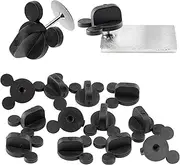 [SCS Direct] PVC Rubber Mouse Ears Pin Backs(12 Pcs) -Compatible with Mickey Mouse, Disney & novelty Collectible pins - Keep your favorite pins safely secured to your clothes - Keepers, Tie Tack, Lapel Pinback