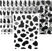 340PCS Cow Print Vinyl Sticker - Waterproof Removable Decal for Bedroom, Nursery, Classroom, Living Room, Bathroom, Home Wall Decor