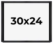 30x24 Shadow Box Frame Black | 1 Inches Deep Real Wood Farmhouse Shadowbox Displ