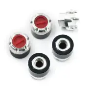 Xtra Speed M4 Locking Hubs 4pcs Red For 1/10 RC Crawler #XS-59919RD