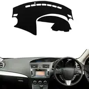 Car Flannel Dashboard Cover Mat for Mazda 3 BL 2009-2013 Right-Hand Drive