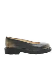 Blaze ballerina in bi-colour brushed-off calfskin 36,38,39 Black