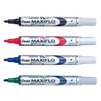 在飛比找momo購物網優惠-【Pentel 飛龍】後壓式白板筆 細字圓頭 1.5mm 3