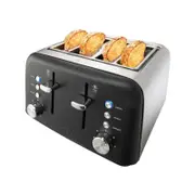 Baccarat The Toasty Slice 4 Slice Toaster 28.5X29.0X19.3cm Black