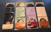 Lot of 4 Wine Bottle Drawstring Sheer Gift Bags Tassel Boho New