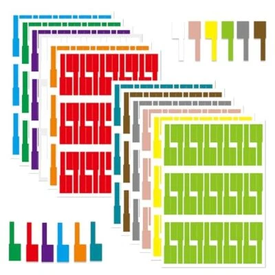 360Pcs Waterproof Cable Labels Tags Write On Stickers Identification Wire Labels