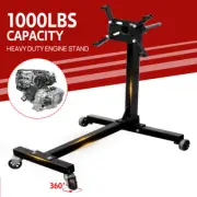 PORIYA 1000lbs Engine Stand Cars Auto Motor Crane Industrial Workshop Move Hoist