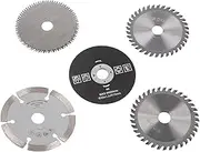 Sluffs 5Pcs 85mm Inner Diameter 15mm Mini Carbide Circular Saw Blade for Cutting Tool, for Cutting Ceramic Tile, Stone Tile, Backer Board and Cement, Professional Saw Blades Set