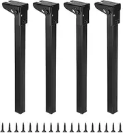 Fenteer 4Pcs Folding Table Leg, Collapsible Table Legs, Multifunction Portable Stable for Side Table Camping Desk Night Stands Bench, Height 70cm