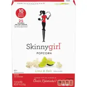 Skinnygirl Lime & Salt Flavored Microwave Popcorn, 10 Count Mini Popcorn Bags (6